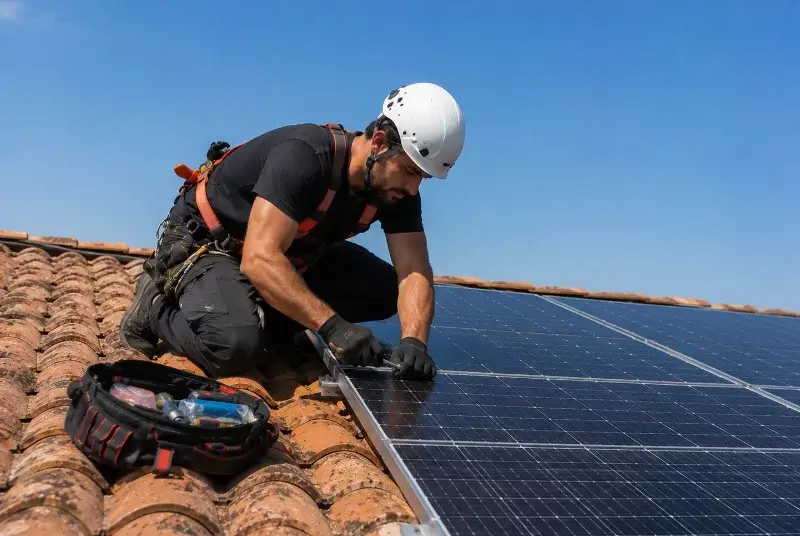 Maintenance et monitoring de panneaux solaires à Abeilhan